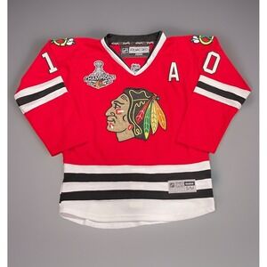 Reebok Chicago Blackhawks Patrick Sharp 2013 Stanley Cup Champs YOUTH S/M Jersey